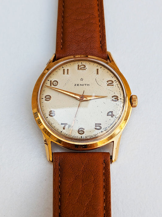 Zenith plaqué or légèrement patinée (circa 1950)
