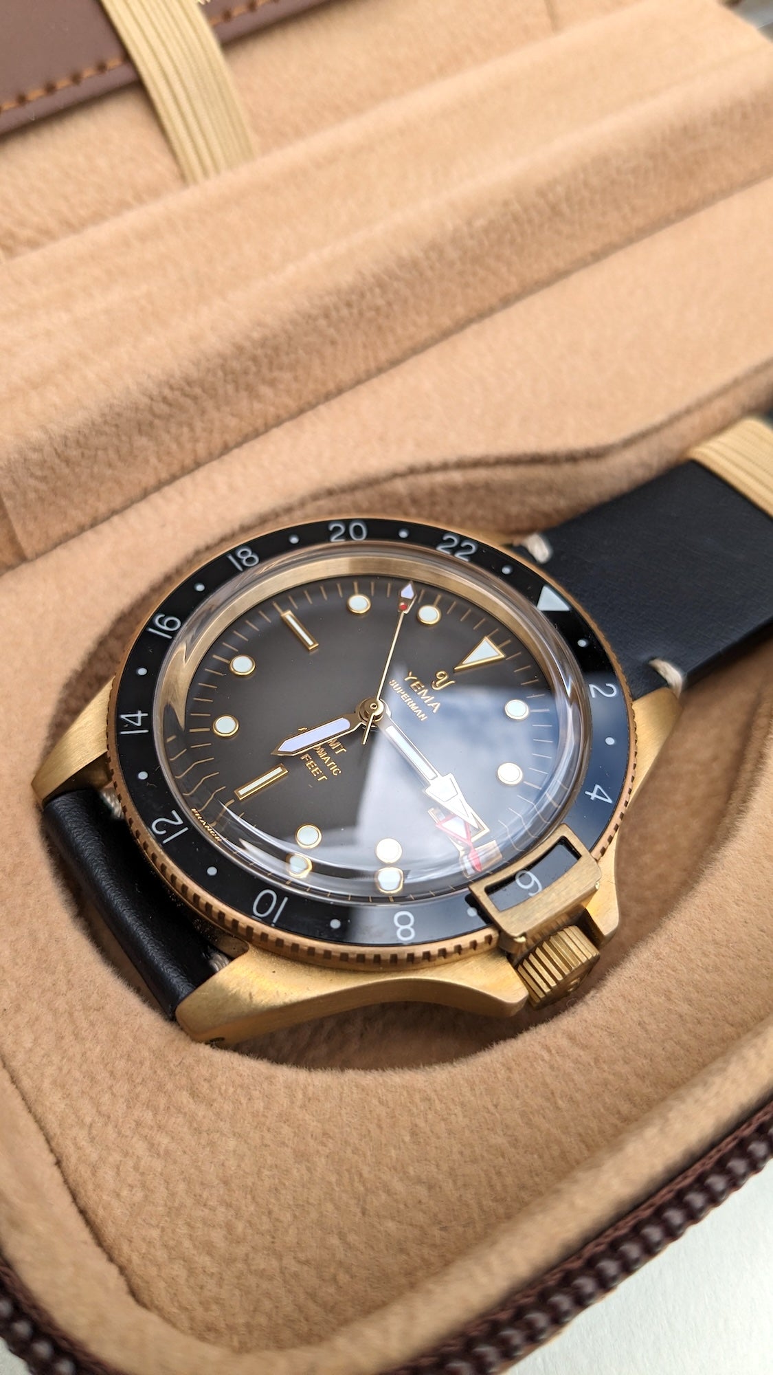 Yema Superman Heritage Bronze GMT Automatic