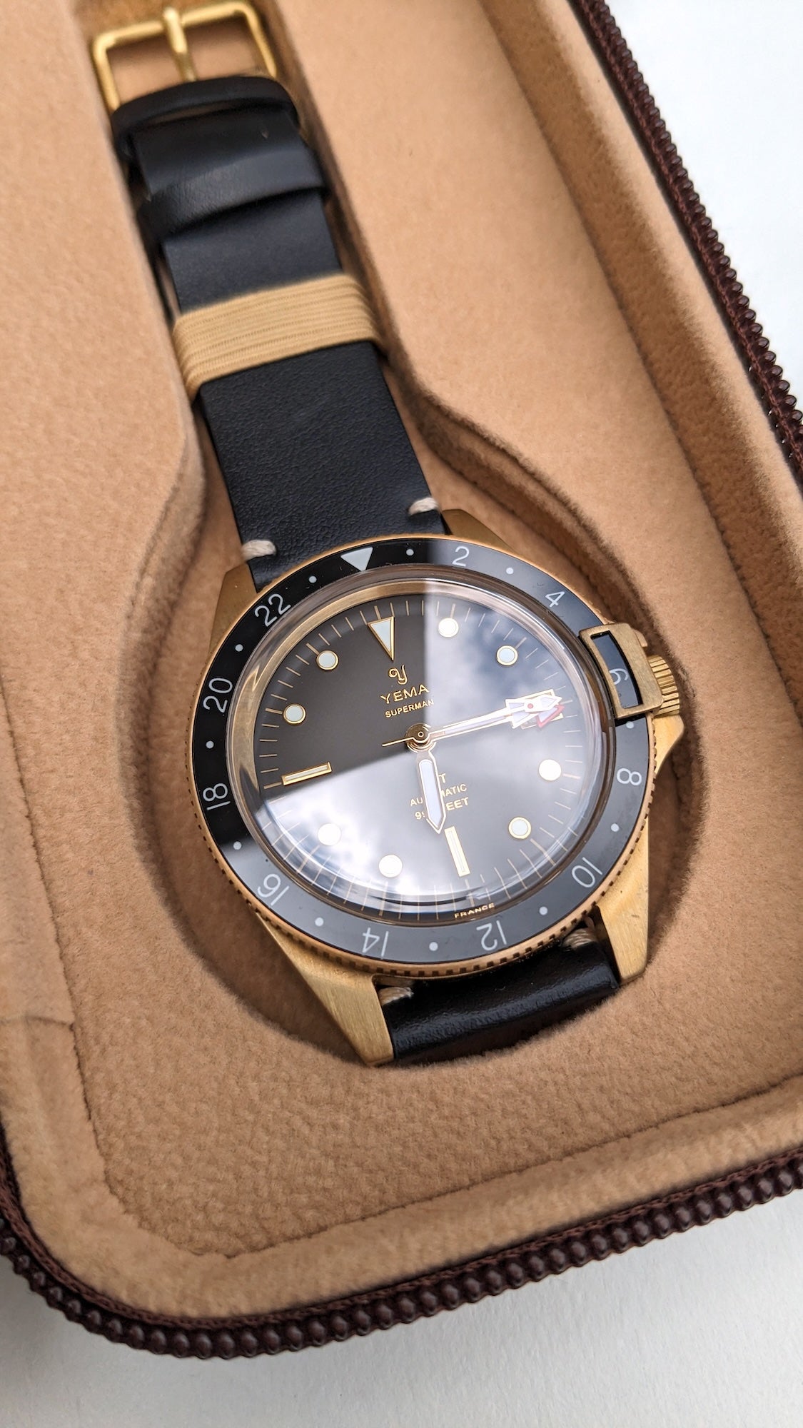 Yema Superman Heritage Bronze GMT Automatic