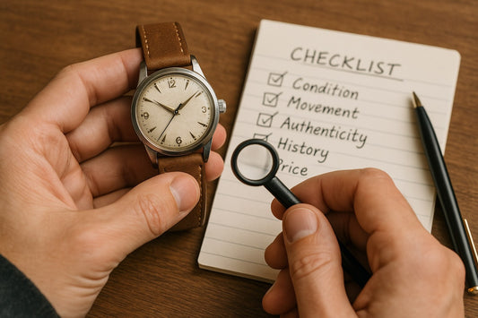 Les critères essentiels pour évaluer et acquérir une montre vintage