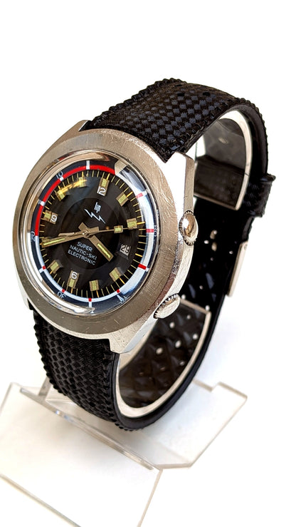 Lip Super Nautic-Ski Electronic 1970 — montre vintage homme